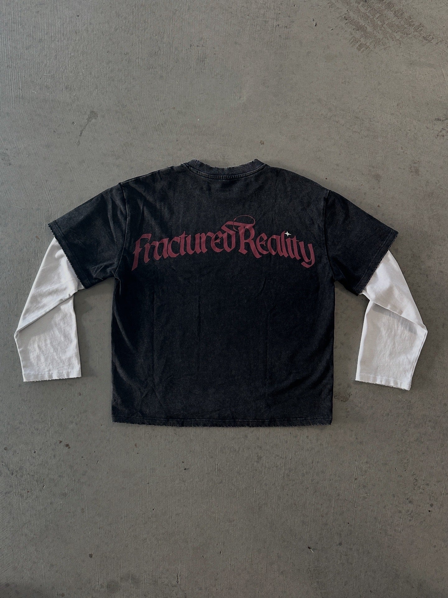 Distressed Double Layered Tee